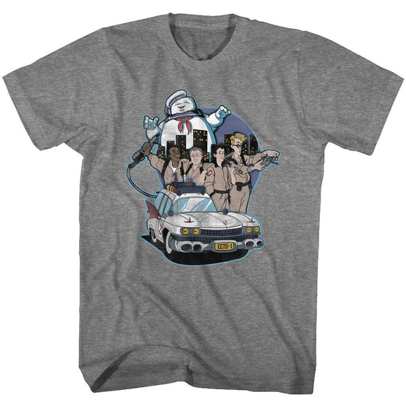 THE REAL GHOSTBUSTERS BUSTIN BUDDIES S T-Shirt in Graphite Heather