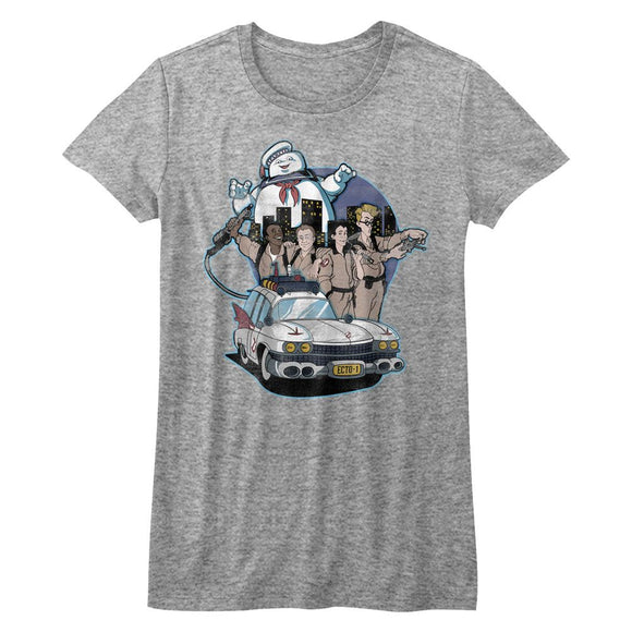 THE REAL GHOSTBUSTERS BUSTIN BUDDIES LADIES S T-Shirt in Athletic Heather