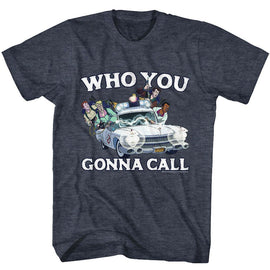 THE REAL GHOSTBUSTERS WHO YOU GONNA CALL S T-Shirt in NAVY Heather