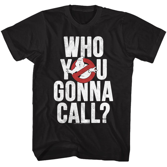 THE REAL GHOSTBUSTERS GONNA CALL S T-Shirt in Black