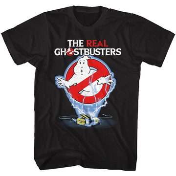 THE REAL GHOSTBUSTERS GHOST TRAP S T-Shirt in Black
