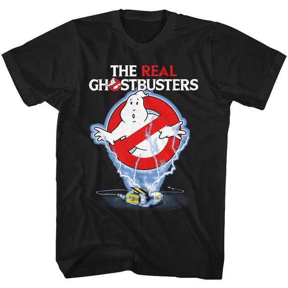 THE REAL GHOSTBUSTERS GHOST TRAP S T-Shirt in Black