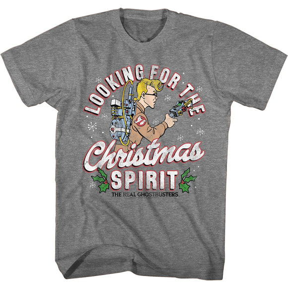 THE REAL GHOSTBUSTERS THE REALGHOSTBUSTERS CHRISTMAS SPIRIT S T-Shirt in Graphite Heather