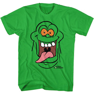 The Real Ghostbusters Rgb Slimer Face Adult T-Shirts