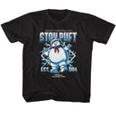 THE REAL GHOSTBUSTERS REAL GHOSTBUSTERS RGB STAY PUFT ELECTRICITY T-Shirt in Black