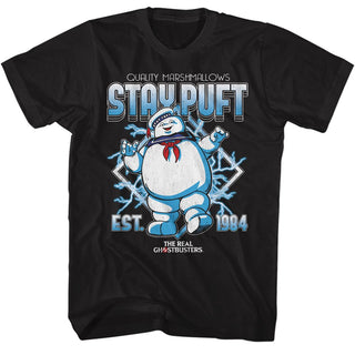 The Real Ghostbusters Rgb Stay Puft Electricity Adult T-Shirts