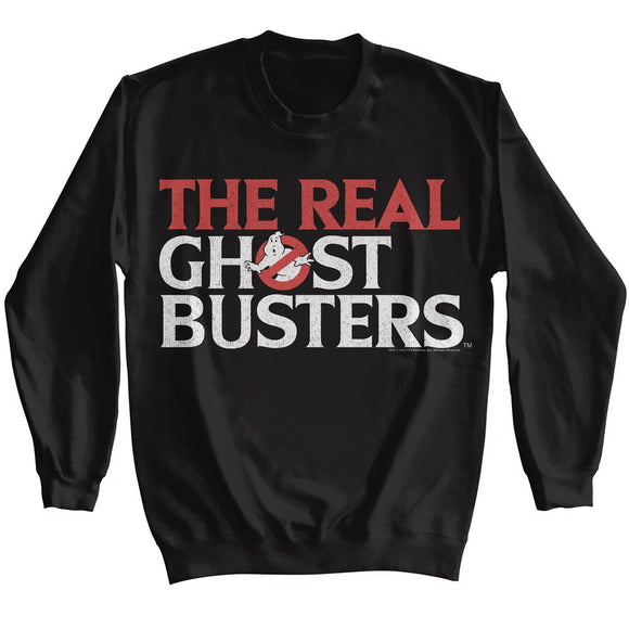 THE REAL GHOSTBUSTERS RGB LOGO L/S S T-Shirt in Black