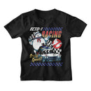 THE REAL GHOSTBUSTERS REAL GHOSTBUSTERS RGB ECTO 1 RACING TODDLER T-Shirt in Black