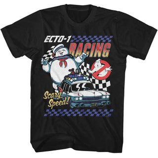 The Real Ghostbusters Rgb Ecto 1 Racing Adult T-Shirts