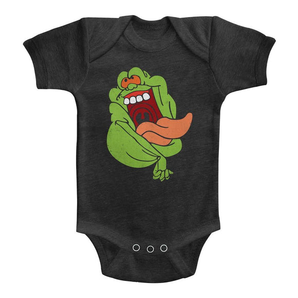 THE REAL GHOSTBUSTERS SLIMER INFANT HEATHER 6M T-Shirt in Vintage Smoke