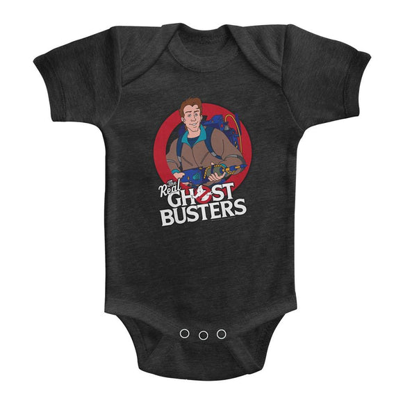 THE REAL GHOSTBUSTERS VENKMAN INFANT HEATHER 6M T-Shirt in Vintage Smoke
