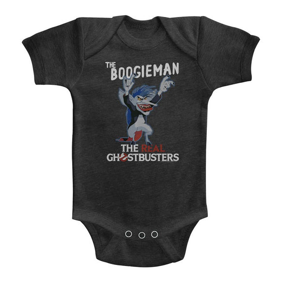 THE REAL GHOSTBUSTERS THE BOOGIEMAN INFANT HEATHER 6M T-Shirt in Vintage Smoke