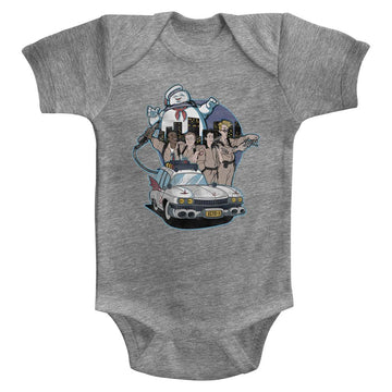 THE REAL GHOSTBUSTERS BUSTIN BUDDIES INFANT 6M T-Shirt in GRAY Heather