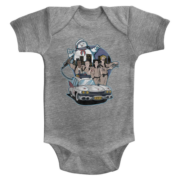 THE REAL GHOSTBUSTERS BUSTIN BUDDIES INFANT 6M T-Shirt in GRAY Heather