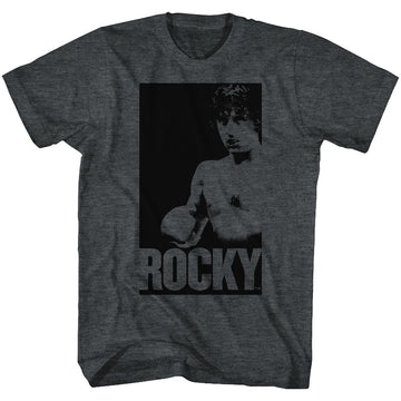 ROCKY IN A BOX S T-Shirt in Black Heather