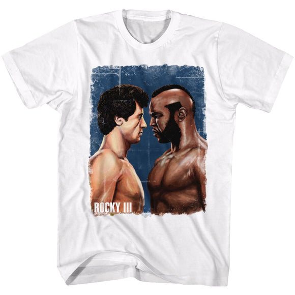 ROCKY VS CLUBBER PAINTING S T-Shirt in White