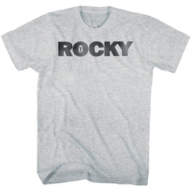ROCKY LOGO S T-Shirt in GRAY Heather