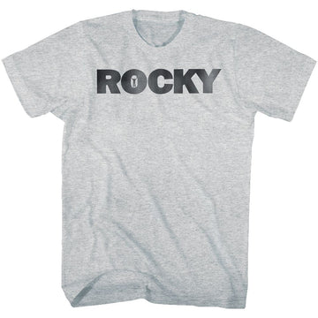 ROCKY LOGO S T-Shirt in GRAY Heather