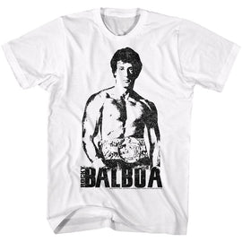 ROCKY TOWERING OVER S T-Shirt in White