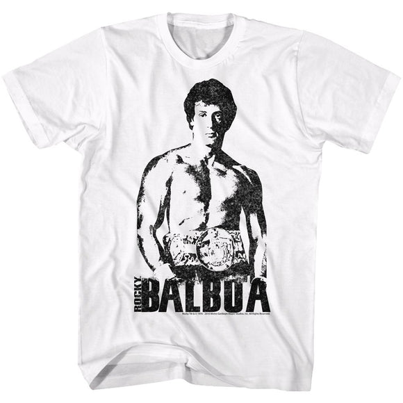ROCKY TOWERING OVER S T-Shirt in White