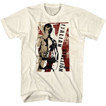 ROCKY ITALIAN STALLION S T-Shirt in Natural