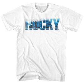 ROCKY BLUE S T-Shirt in White