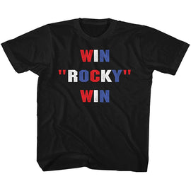 ROCKY WINNING TODDLER 2T T-Shirt in Black