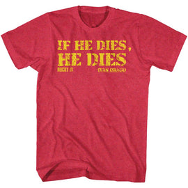 ROCKY DIE S T-Shirt in RED Heather