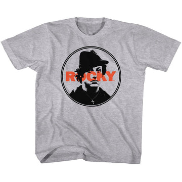 ROCKY STAMPED TODDLER 2T T-Shirt in GRAY Heather