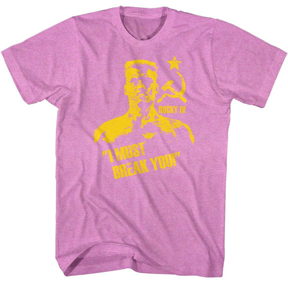 ROCKY BREAK YOU S T-Shirt in NEON Purple Heather