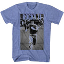 ROCKY RUNNING AND RUNNING S T-Shirt in Light BLUE Heather