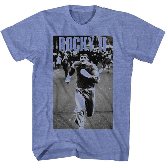 ROCKY RUNNING AND RUNNING S T-Shirt in Light BLUE Heather