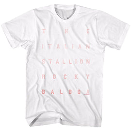 ROCKY WORDS S T-Shirt in White