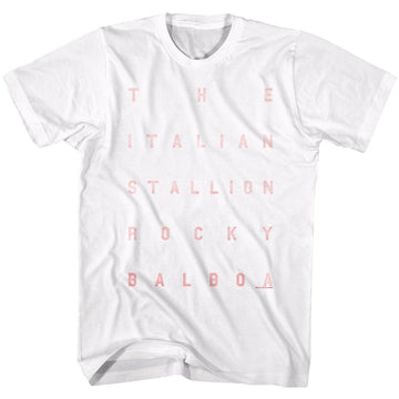 ROCKY WORDS S T-Shirt in White