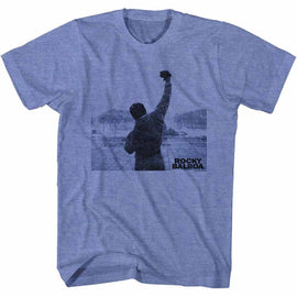 ROCKY BALBOA VICTORY S T-Shirt in Light BLUE Heather