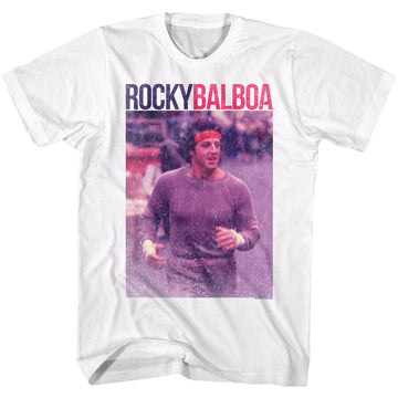 ROCKY PIC WITH NAME S T-Shirt in White