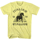 ROCKY ITALIAN STALLION S T-Shirt in Yellow Heather
