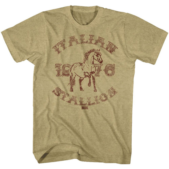 ROCKY 1967 STALLION S T-Shirt in Khaki Heather