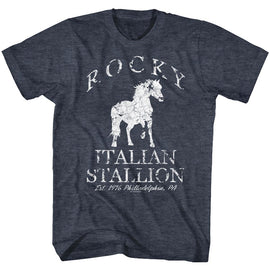 ROCKY HORSE S T-Shirt in NAVY Heather