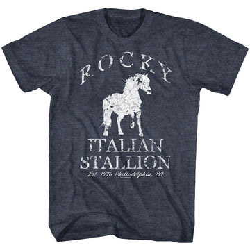 ROCKY HORSE S T-Shirt in NAVY Heather