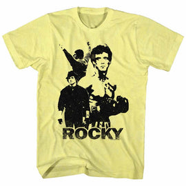 ROCKY 3 STALLIONS S T-Shirt in Yellow Heather