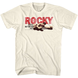 ROCKY DOWNBUT NEVER OUT S T-Shirt in White