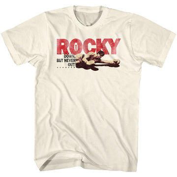 ROCKY DOWNBUT NEVER OUT S T-Shirt in White