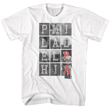 ROCKY PHILLY CHEESE STEAK S T-Shirt in White