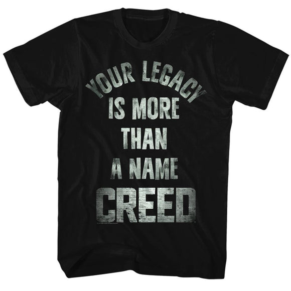 ROCKY TAGLINE S T-Shirt in Black