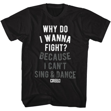 ROCKY WANNAFIGHT S T-Shirt in Black