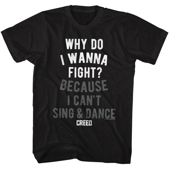 ROCKY WANNAFIGHT S T-Shirt in Black