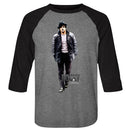 ROCKY MILLION TO ONE 3/4 SLEEVE S T-Shirt in Premium Heather/vintage Black
