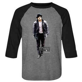 ROCKY MILLION TO ONE 3/4 SLEEVE S T-Shirt in Premium Heather/vintage Black