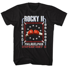 ROCKY II SUPERFIGHT II S T-Shirt in Black